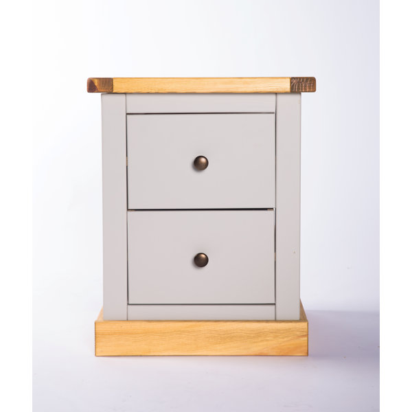 Brambly Cottage Enders Solid + Manufactured Wood Bedside Table